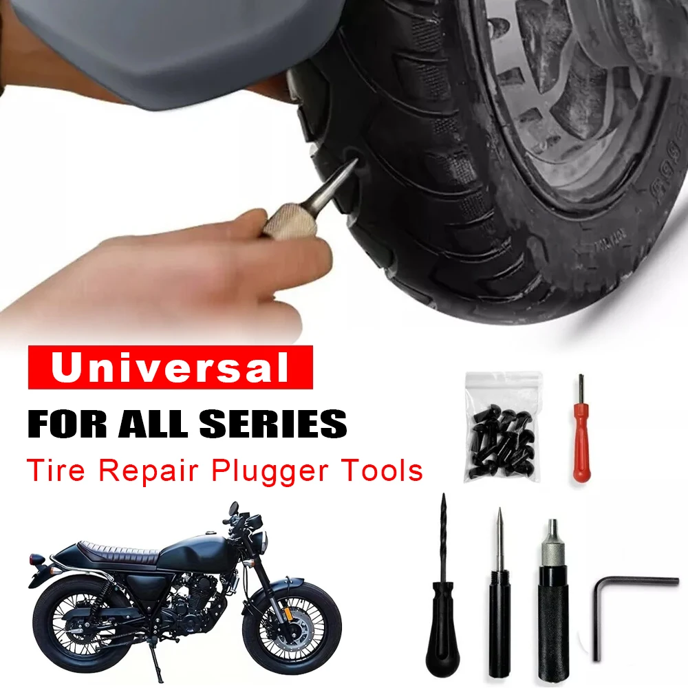 

17 шт., комплект для ремонта проколов внешних шин, грибная вилка, инструмент для мотоцикла, скутера, велосипеда, автомобиля, бескамерные шины, набор инструментов для ремонта вилок