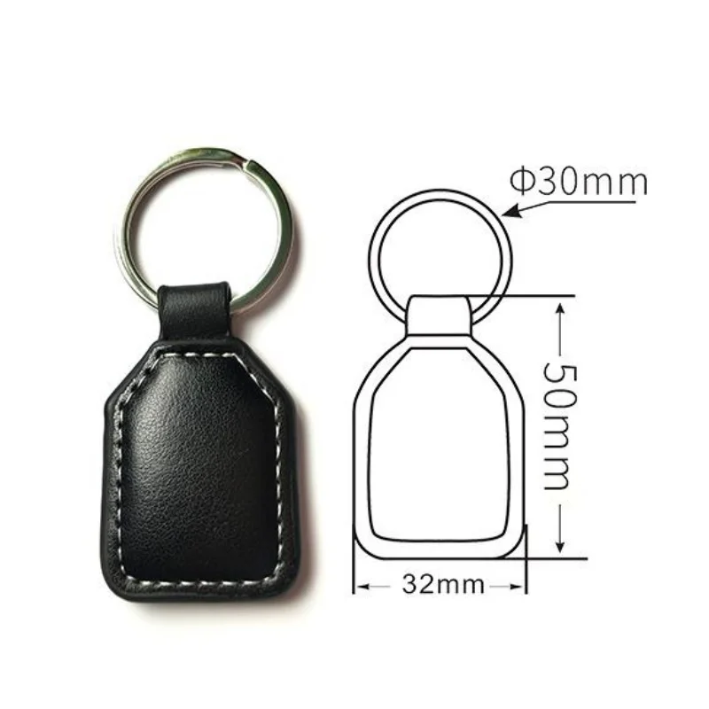 T5577 EM4305 Rewrite Writable Key Tag Rewritable Duplicate Leather RFID Tag Copy EM4100 125KHZ Card Proximity ID Token Keyfobs