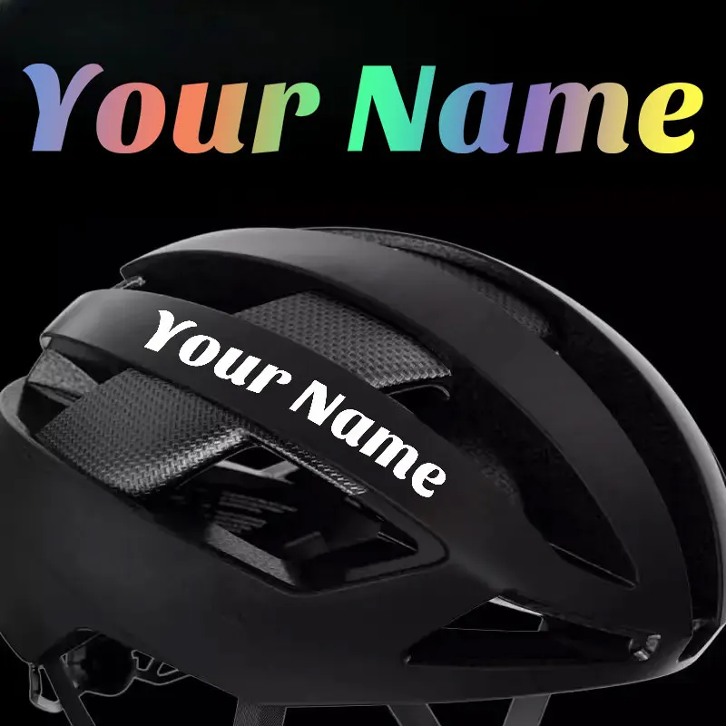 1PC Custom Only Text Personalized Motorcycle Sticker Self-adhesive DIY Road Bike Top Tube Frame Handlebar Helmet Vinyl Decals