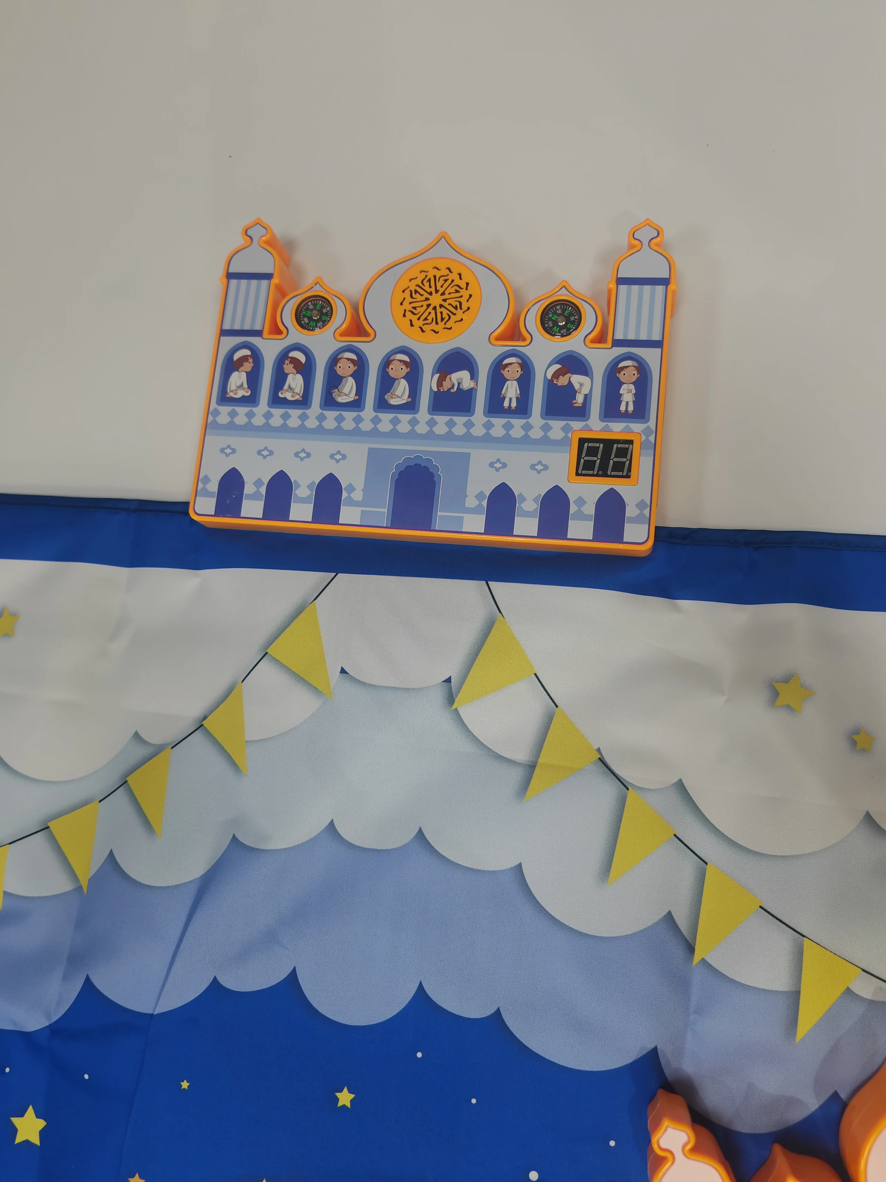 سجادة صلاة تفاعلية إلكترونية ذكية مكونة من 15 لغة فرنسية للأطفال لتعلم ألعاب الأطفال الإسلامية المخصصة