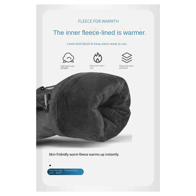 Winter Touch Screen Ski Gloves Waterproof Warm Plus Velvet Thick Men And Women