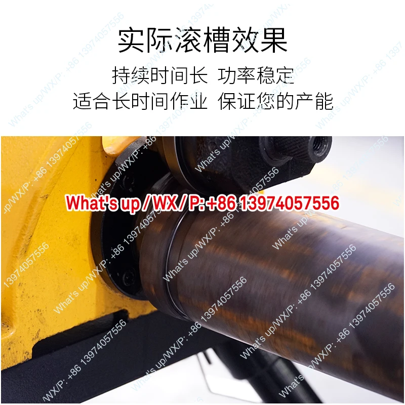 Tiger King Electric Hydraulic Groove Roller 43-323 Fire Pipe Stainless Steel Galvanized Steel Pipe Slotting Machine