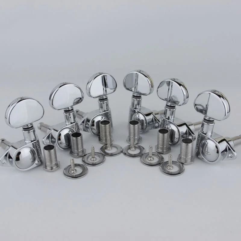 

Гитарные тюнеры 1:20, колки для настройки ключей с открытым механизмом, замена головки машины для электрической джазовой гитары, бас-гитары или прецизионного хрома