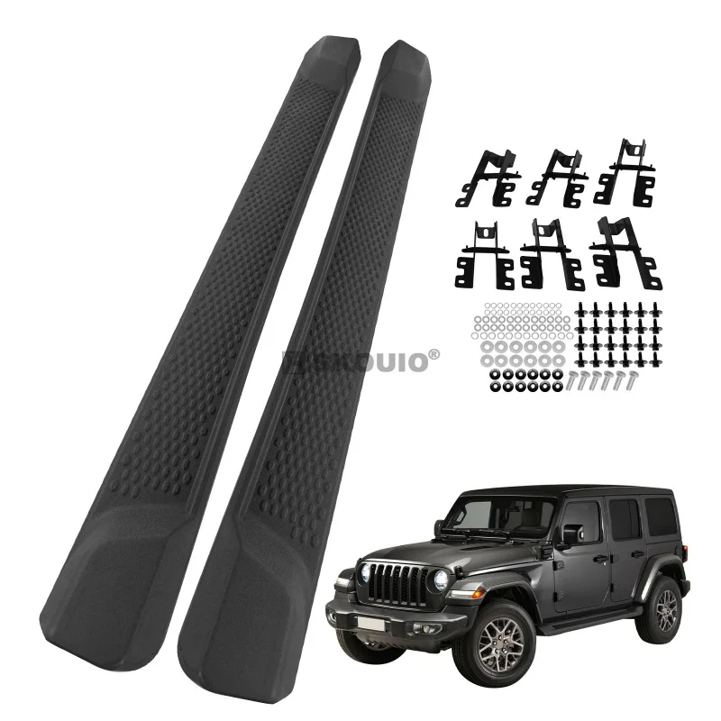 

SKOUIO-AZ-18 Side Step for Wrangler JL/JLU Unlimited 4 Doors 2018-2025 Aluminum Alloy Running Boards Bar Pedals