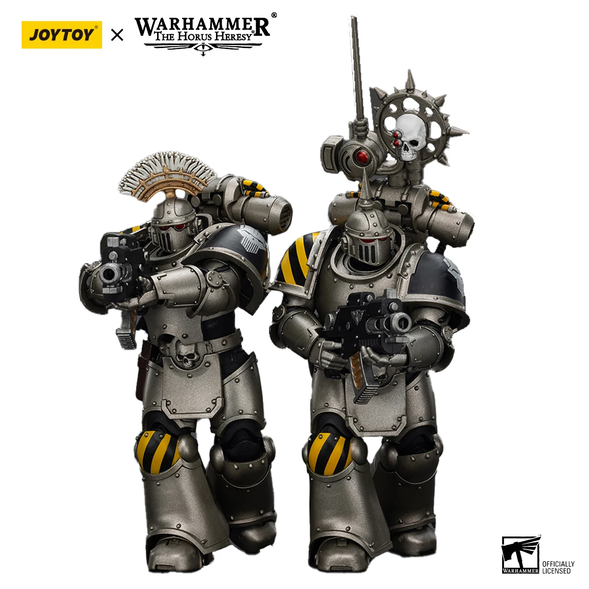 

JOYTOY Warhammer 40K lron Warriors MKlll Tactical Action Figure Sergeant Model Movable Dolls with Nuncio-vox Fans Collection