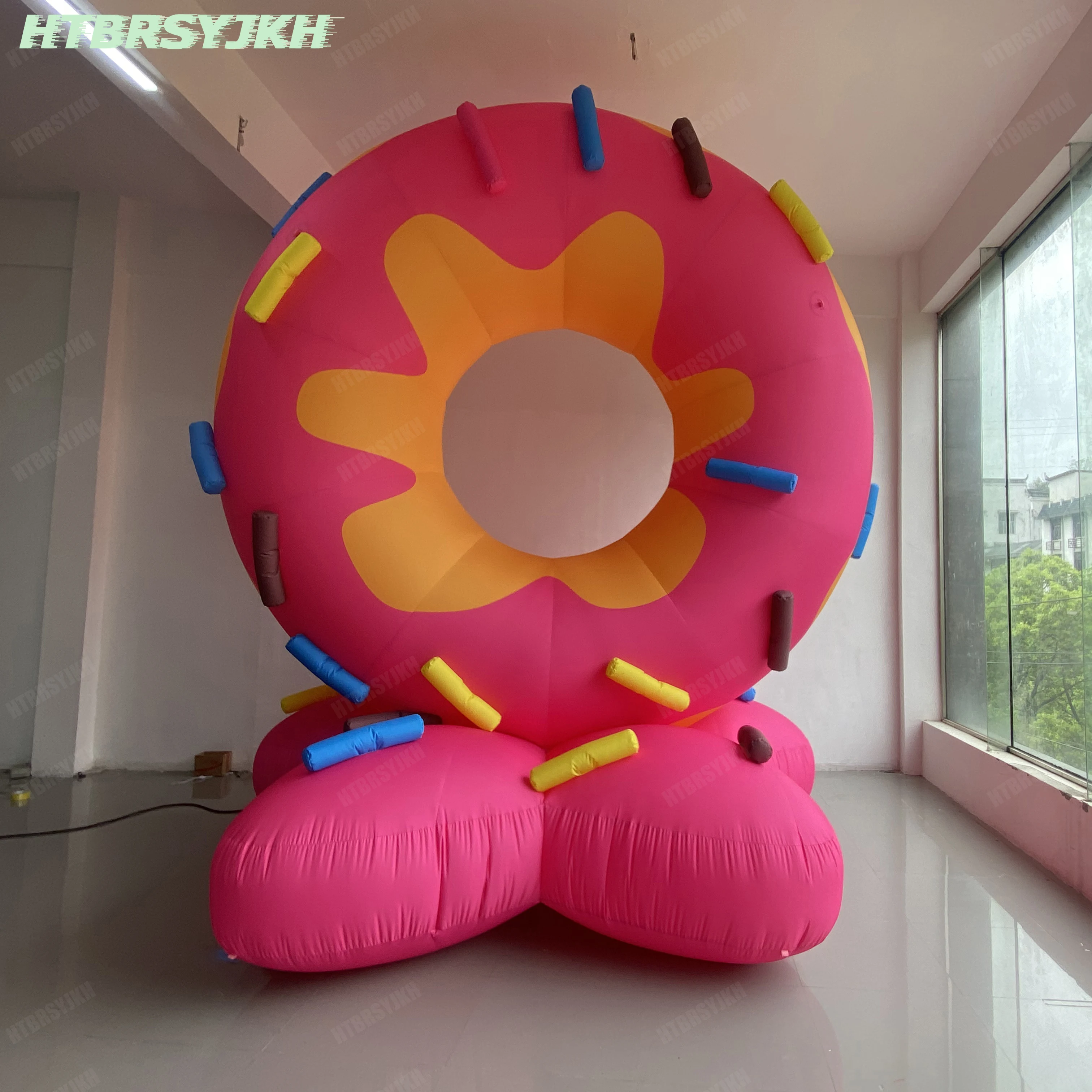 

Giant Inflatable Donut with Icing Air Blow Bread Bakery Shop Decoration Model for Event Advertising