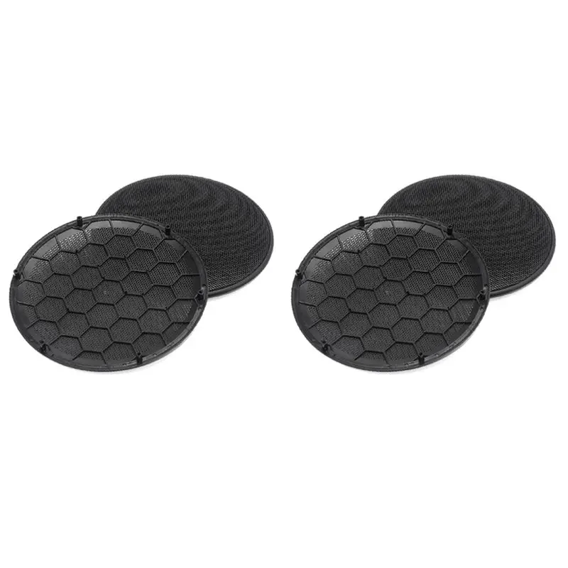 2Pair Door Loud Speaker Cover Grill 3B0868149 3B0 868 149 Fit For Passat B5 Jetta MK4 Golf GTI Car Accessories Black-AT36