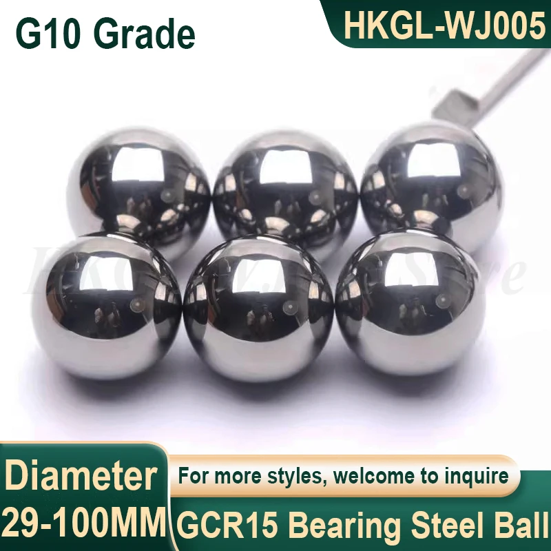 29-100mm GCR15 Bearing Steel Ball G10 High Precision Bearing Ball Solid Smooth Steel Ball Round Bead Ball for Machinery
