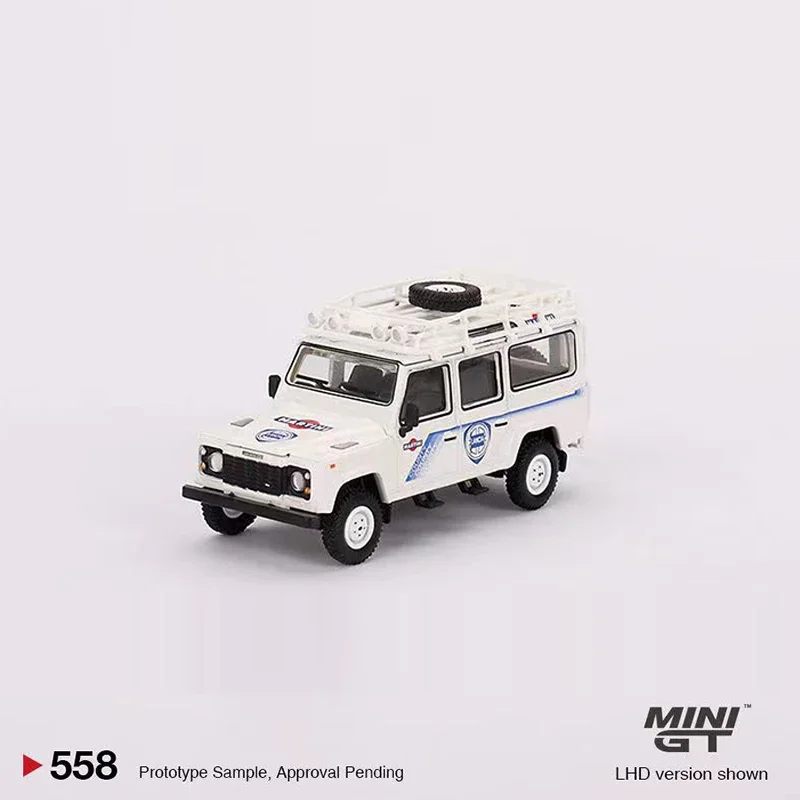 

Мини GT 1:64 модель автомобиля Land R Defender 110 1991 сафари ралли гоночная Поддержка коллекция автомобилей #558 LHD