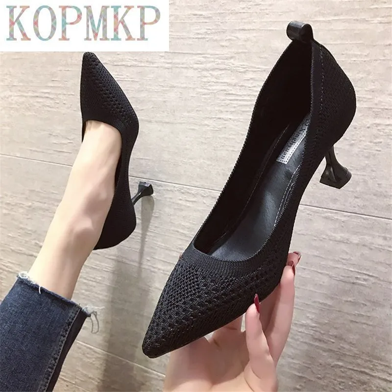 2022 Women Pumps Shoes Thin High Heels Sexy Pointed Toe Slip-on Wedding Party Brand Fashion Shoes Lady Wedding Shoes Size 35-40