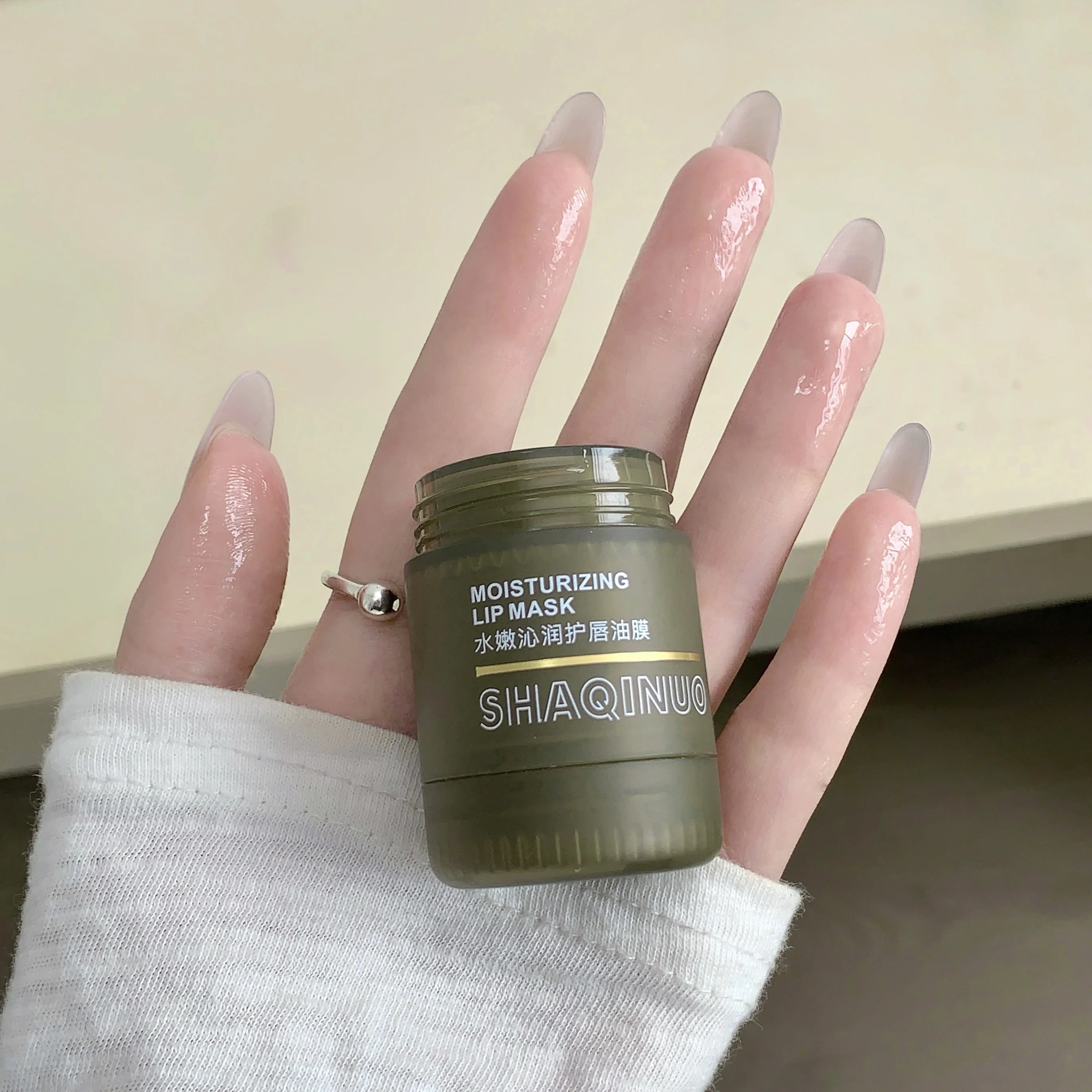 قناع شفاه مرطب عديم اللون، ترطيب ماكياج ما قبل الماكياج من شاكينيو، العناية اليومية بالشفاه، يقلل خطوط الشفاه، بلسم شفاه مضاد للتكسير #3