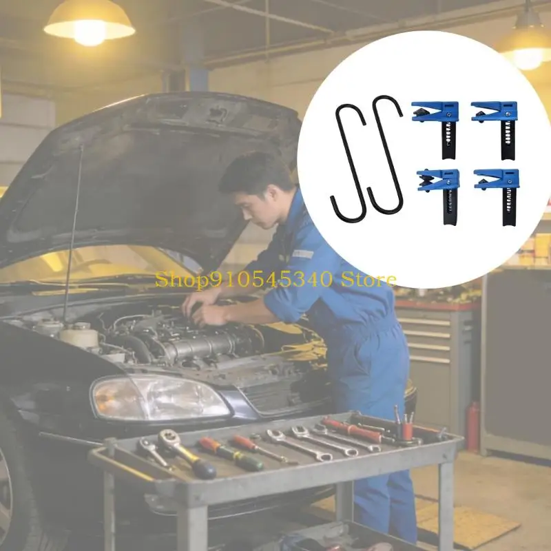 U2JA Brake Hose Control Clamp Set Brake Line Service for Garage Inspection & Service
