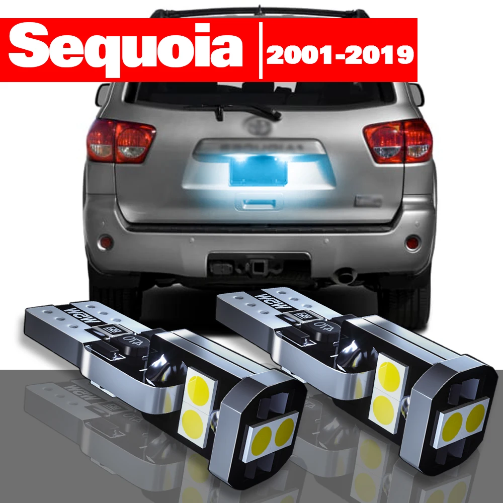 

For Toyota Sequoia 2001-2019 Accessories 2pcs LED License Plate Light 2008 2009 2010 2011 2012 2013 2014 2015 2016 2017 2018