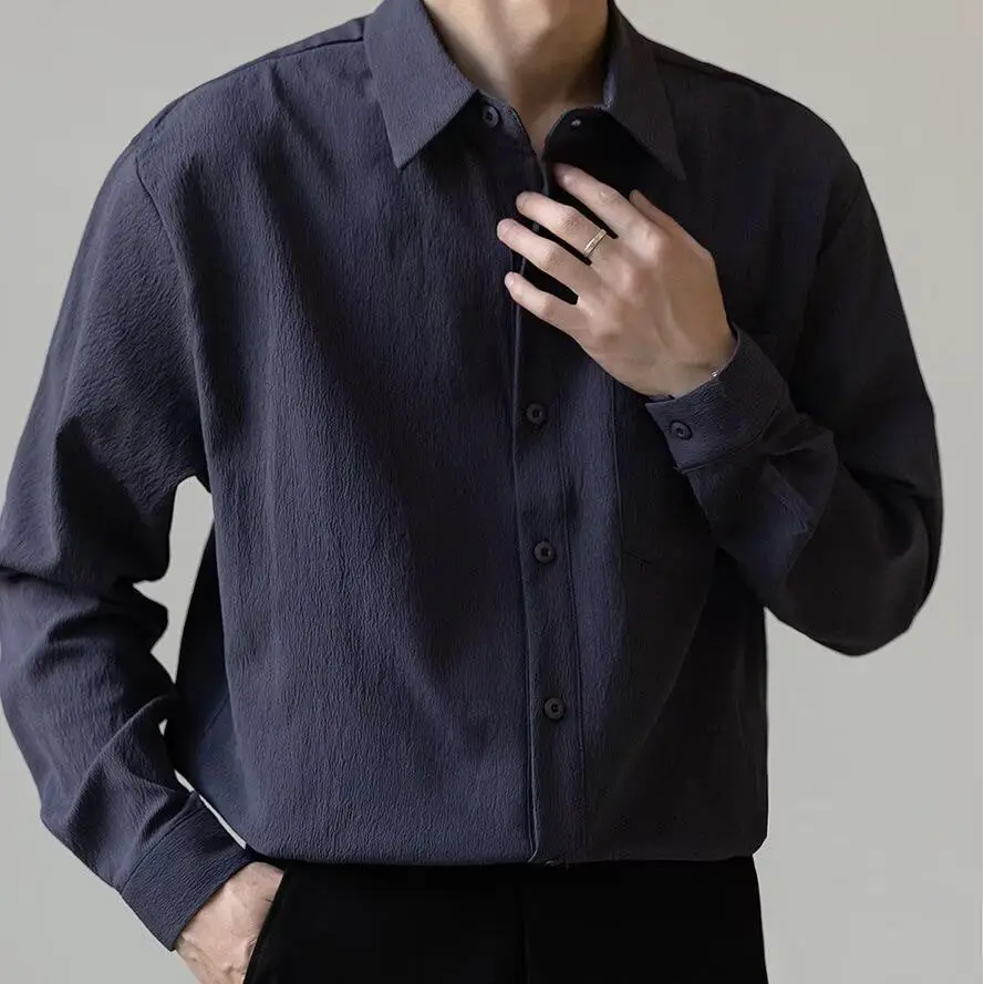 lapel Japanese men's new lazy spring and autumn youthful trend temperament Harajuku ins jacket cotton fashion
