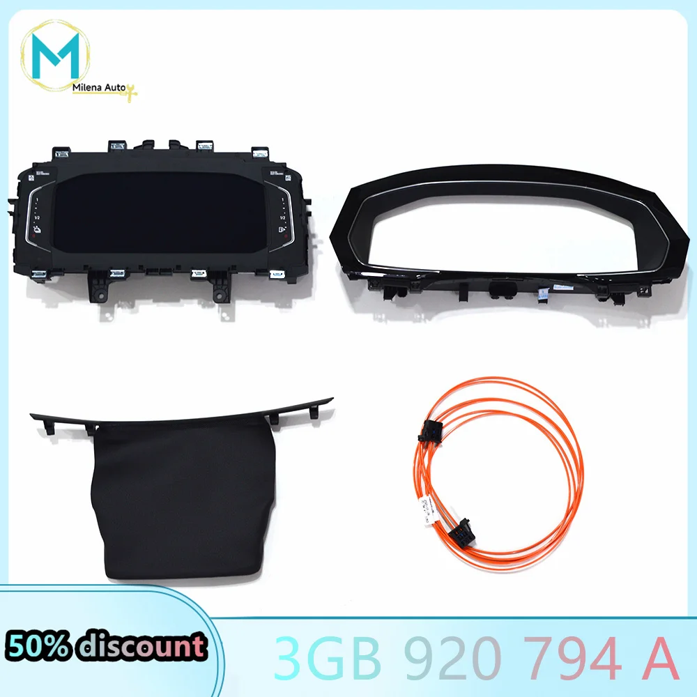 

3GB 920 794 A 3GB920794A For VW Passat B8 B8.5 Hybrid car Virtual Cockpit LCD Instrumentation LCD Speedometer