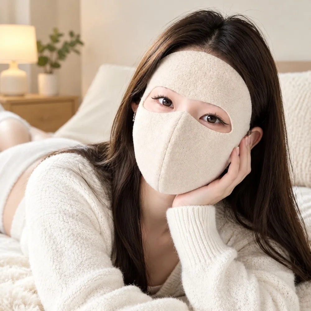 Breathable Velvet Winter Warm Face Mask Reusable Thickened Cycling Mask Cold-Proof Face Gini Dustproof Mask Driving