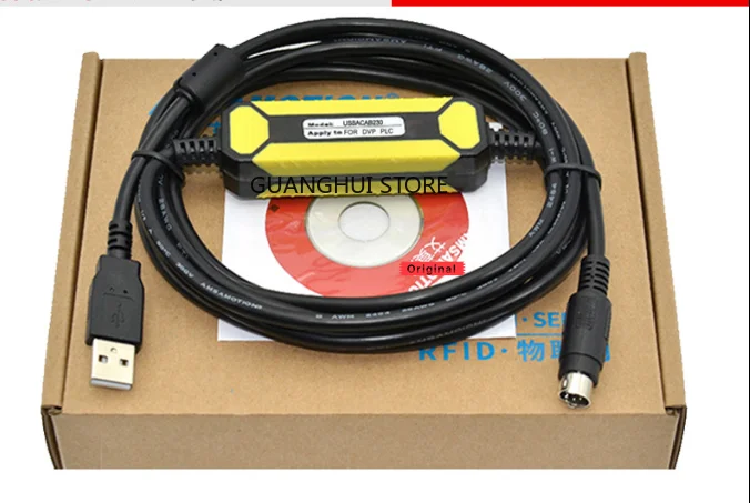 

USB-DVP Adapter Delta DVP EH ES EC EX SS Series PLC Programming Data Cable USBACAB230 Download Data Cable