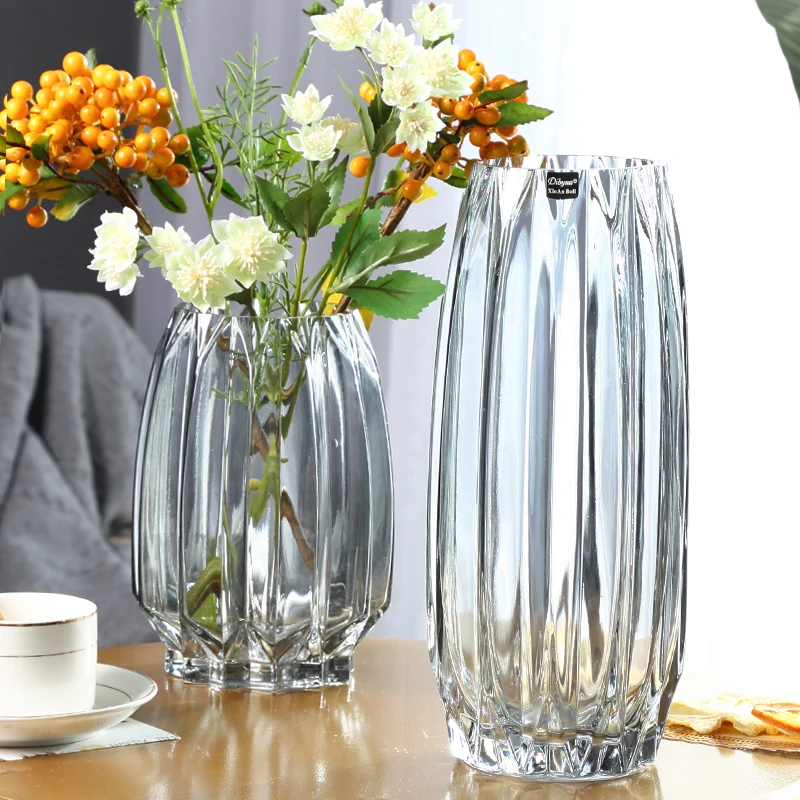 Nordic simple large glass vase - Glass Vase Nordic 评论和价格