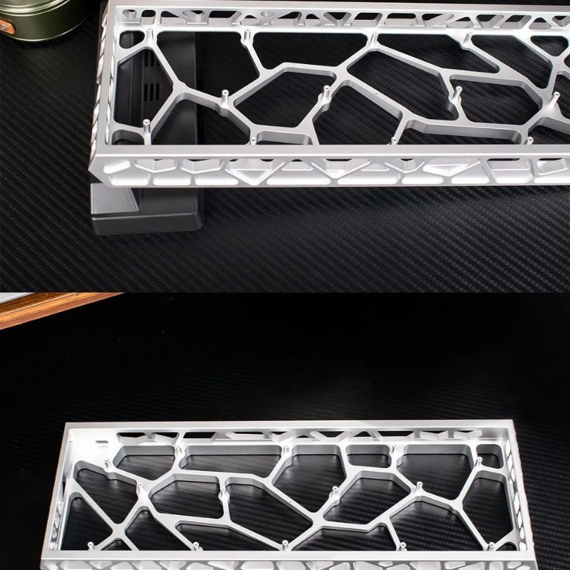 

H68 Hollow Keyboard Case 68% Keys Layouts Aluminum Case for Mad68 Ace68 Magnetic Axis Keyboard Shell Backplane Custom Gifts