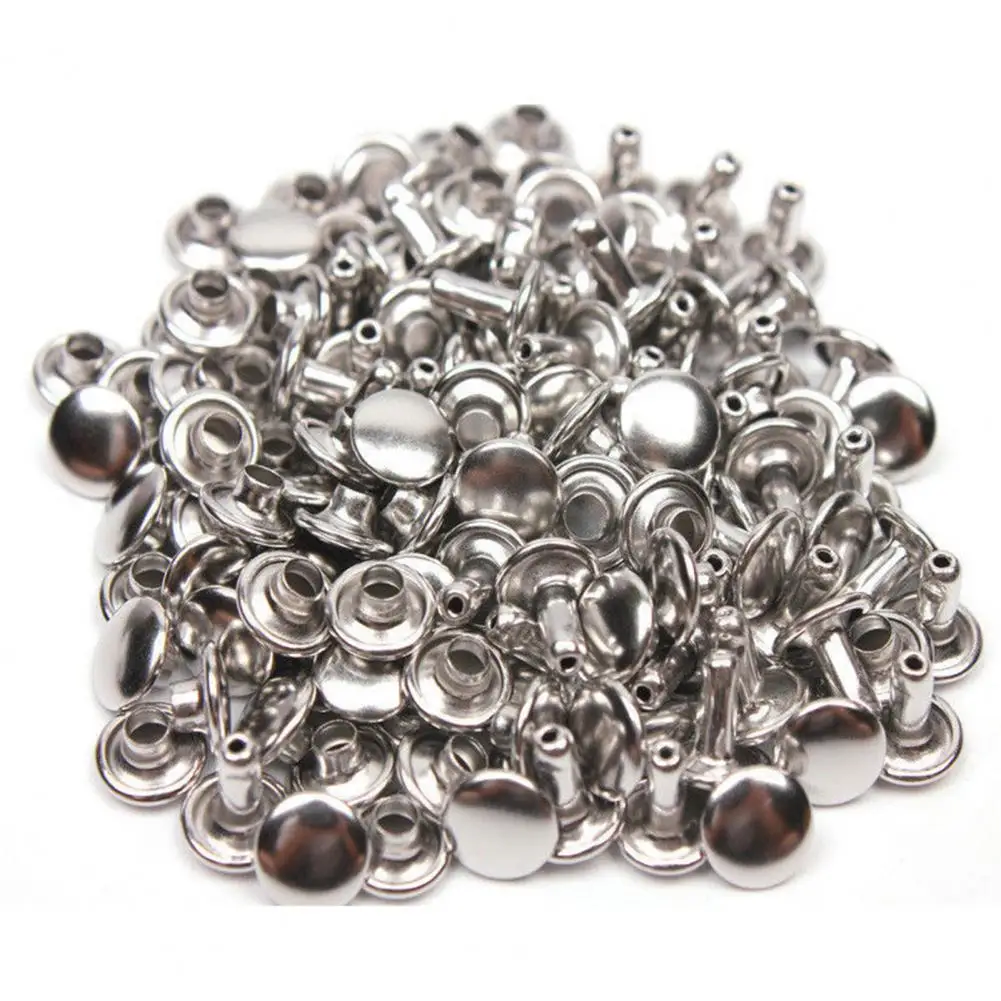 100 Sets Rivet with Fixing Tool Kit Stylish Durable DIY Craft Clothing Repair Rivets for Home Sewing Shop