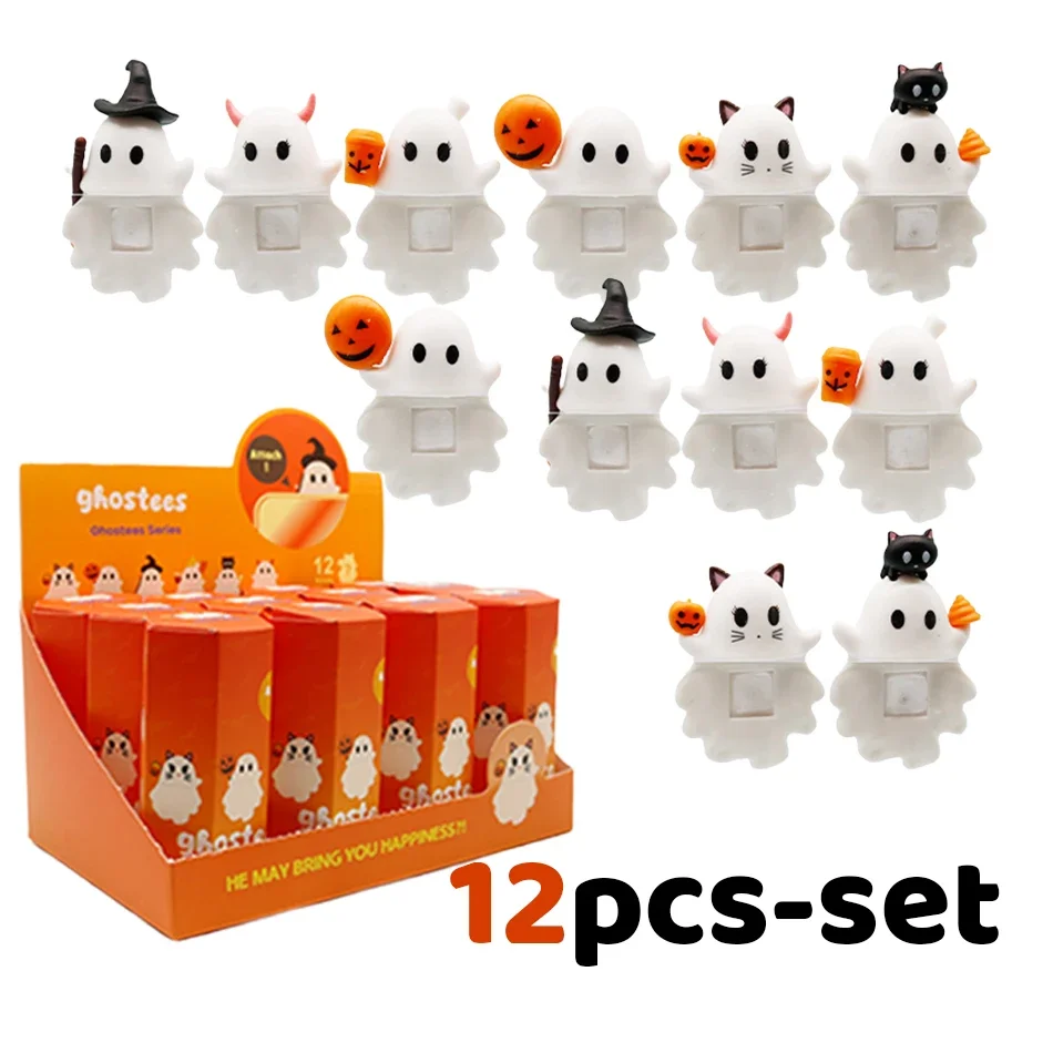 

МИЛАЯ ГОРЯЧАЯ НОВАЯ кукла S Angel Little Angel Ghostees Series, кукла в глухой коробке, наклейка, милые куклы-подвески ручной работы, подарки на Хэллоуин