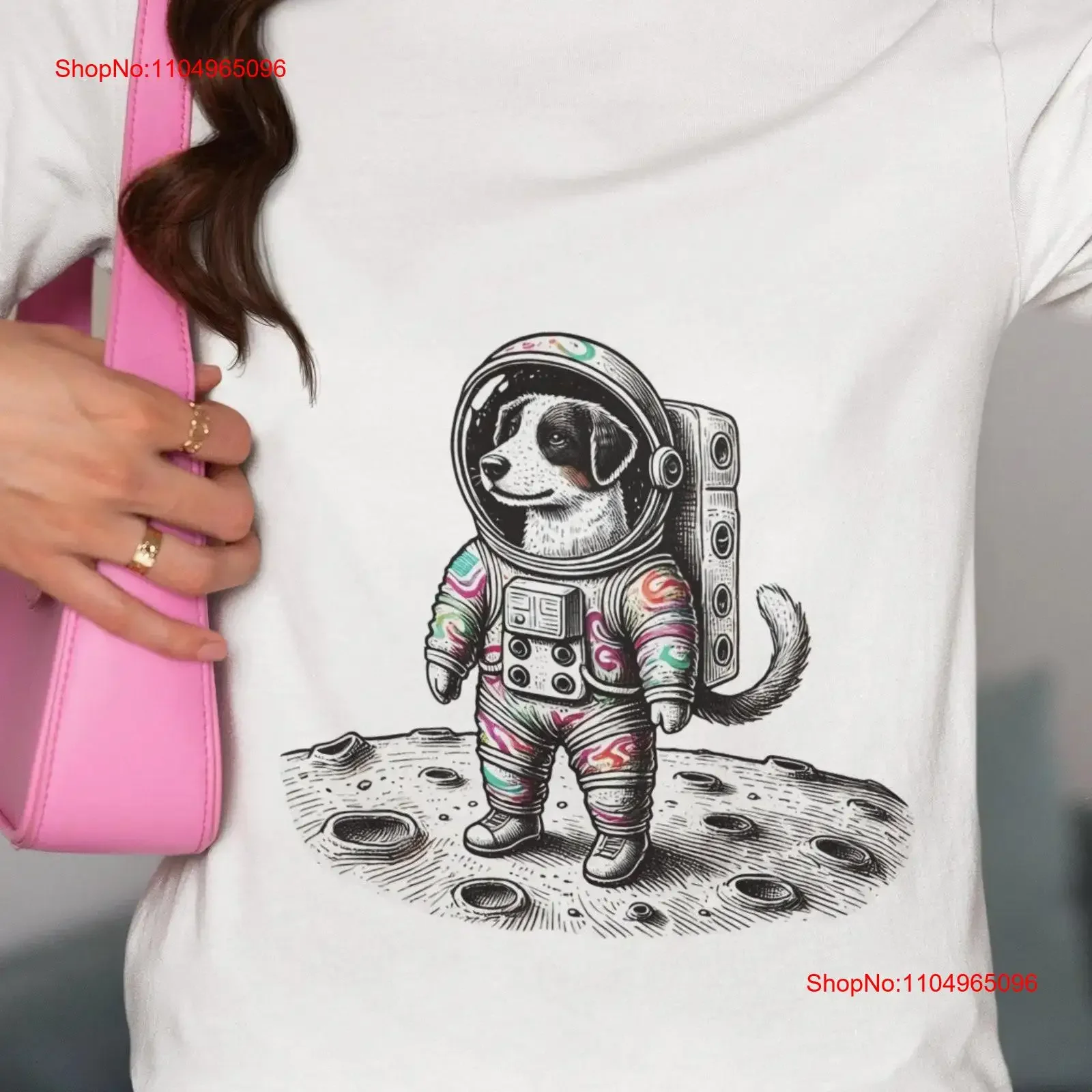 Camiseta de astronauta para perro, Top con estampado canino espacial caprichoso, perfecto para amantes, aventura cósmica, ropa única para amantes de las mascotas, vintage