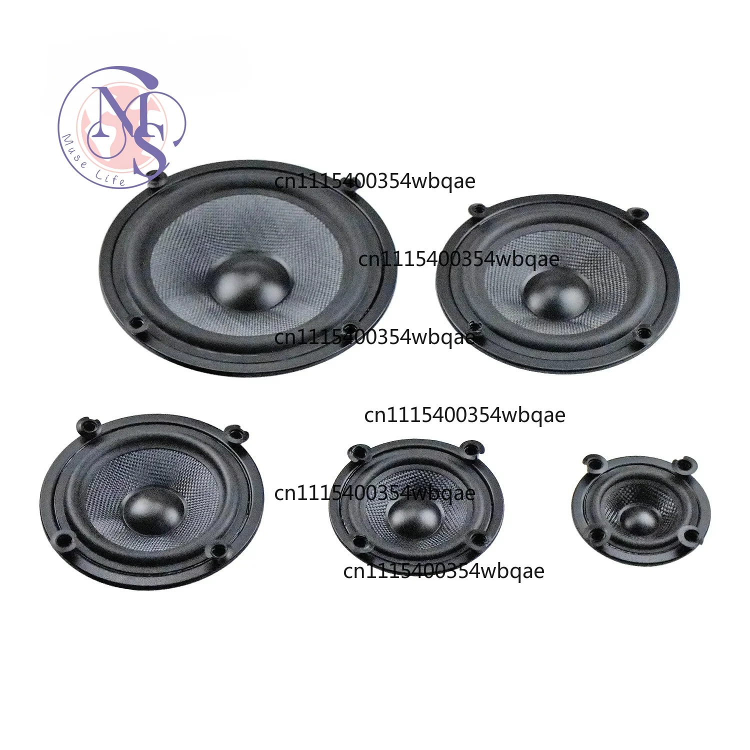 ZOCI-4 inch 6.5inch 8 inch Glass Fiber Bass Basin Radiator Passive radiator (false speaker) Bass auxiliary booster 2PCS
