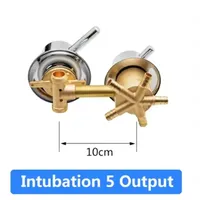 2/3/4/5 Ways Water Outlet Screw Thread Center Distance 10cm Mixing Valve Brass Bathroom Shower Mixer Faucet Tap Cabin