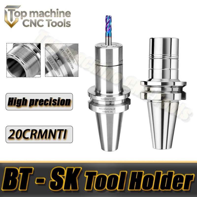 BT30 BT40 SK06 SK10 SK16 SK20 High Speed Tool Holder SK No Keyway CNC Spindle Knife Hilt GSK Collet Chuck BT-SK Bracket Tool