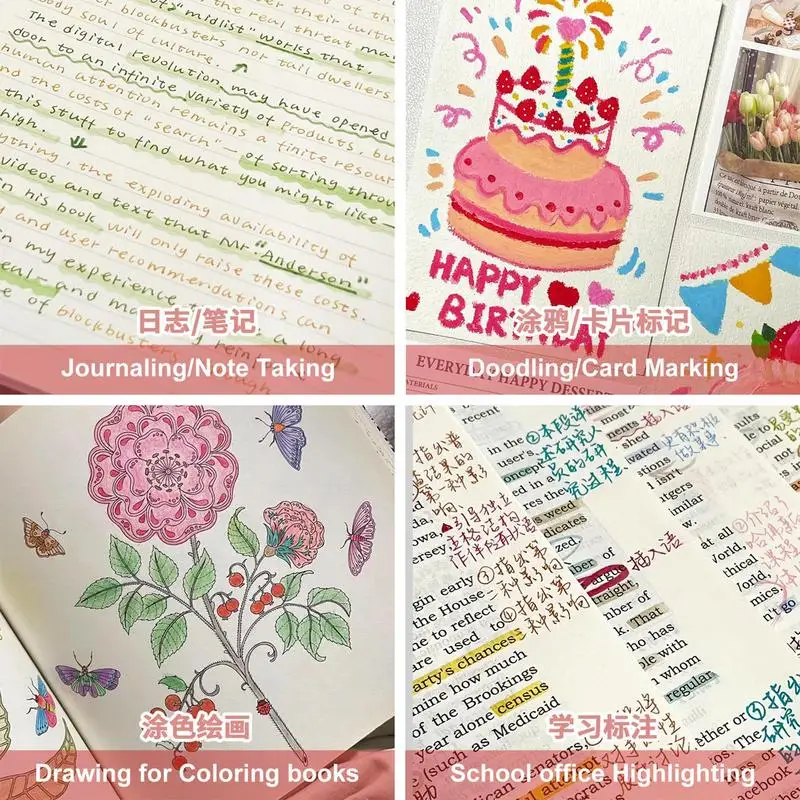 3D อะคริลิคเจลปากกา 24 สีอะคริลิค 3D ปากกาหมึกแห้งเร็วโรงเรียนเครื่องเขียน Smooth Writing Graffiti ปากกาสําหรับระบายสีสําหรับผู้ใหญ่