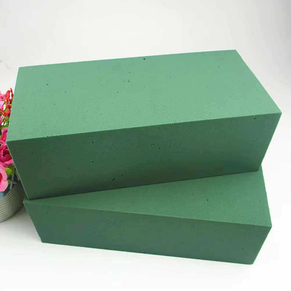 Espuma floral verde cuadrada para arreglos florales, bloques de espuma, soporte para flores DIY, manualidades para bodas, espuma para arreglos florales.
