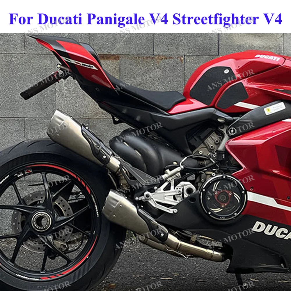 For Ducati Panigale V4 Streetfighter V4 Motorcycle Escape Exhaust Slip On Link Pipe With DB Killer Titanium/Stainless