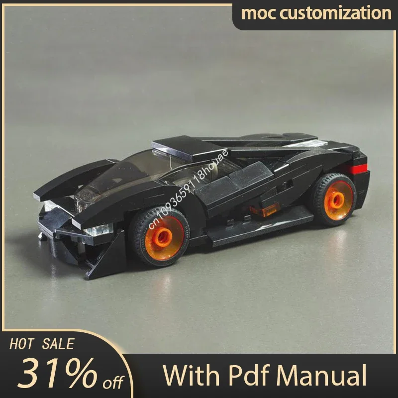132 Piezas de Bloques de Construcción de Modelo de Auto Lamborghini Terzo Millennio Speed Champions, Superauto de Carreras, Ladrillos de Ensamblaje, Juguetes, Regalo para Niños