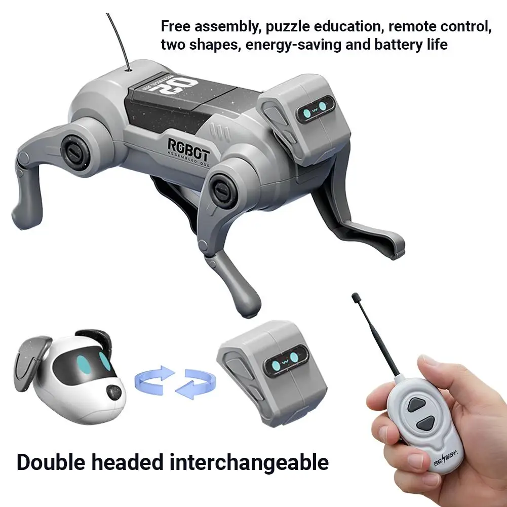 Robot Dog Toys DIY Assembly Toys Remote Control Walking And Climbing Intelligent Robot Dog Toy Gift For Children Y4T9 - view 3