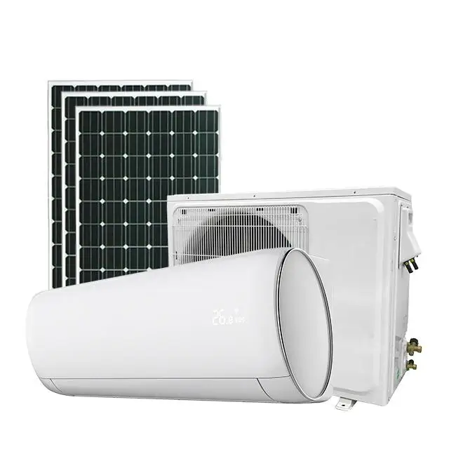 Newly designed multi-functional solar system with hose-less air conditioning