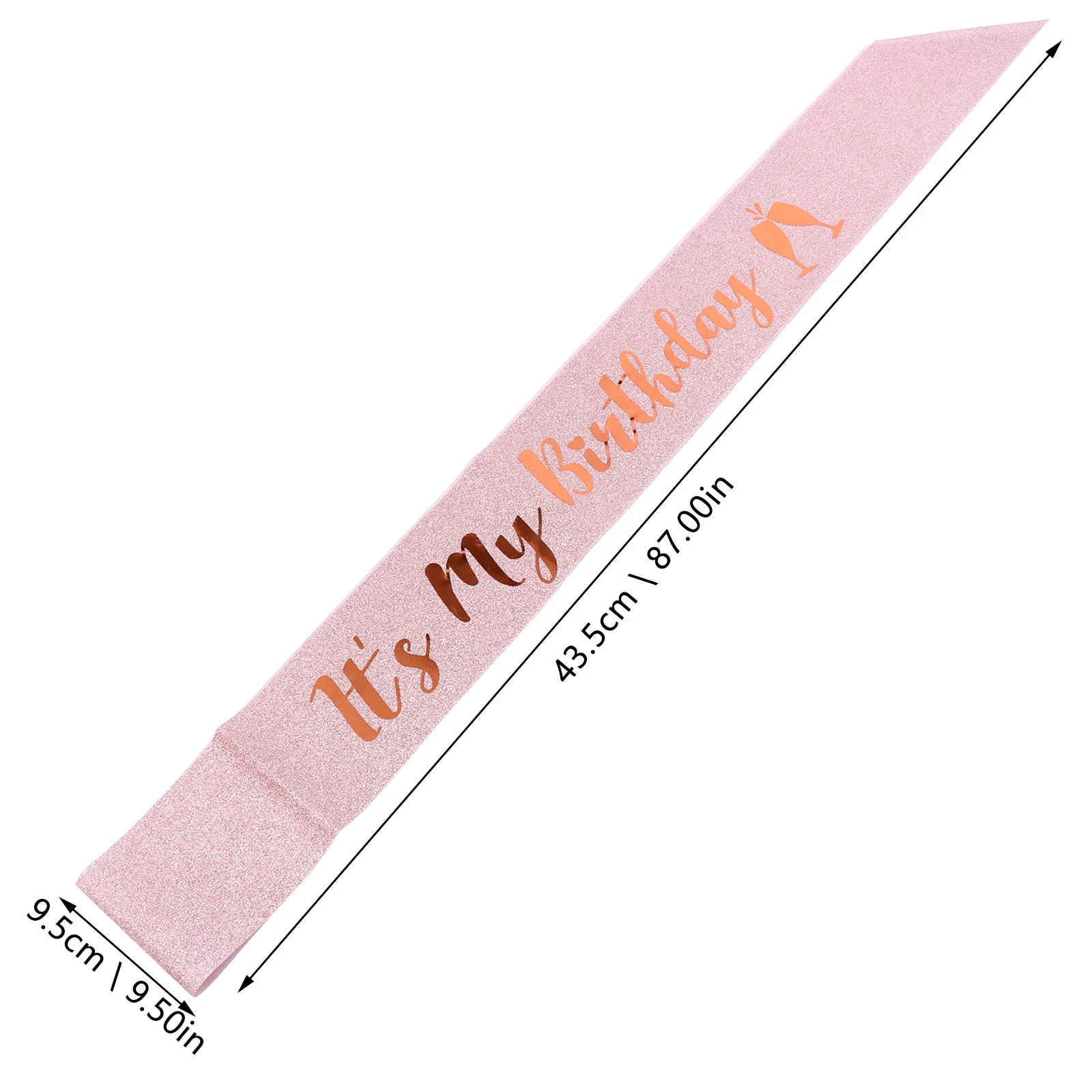 1Pcs Birthday Etiquette Shoulder Sash Glitter Cloth Shiny Birthday Party Sash Memorable Celebration Favor Party Favor