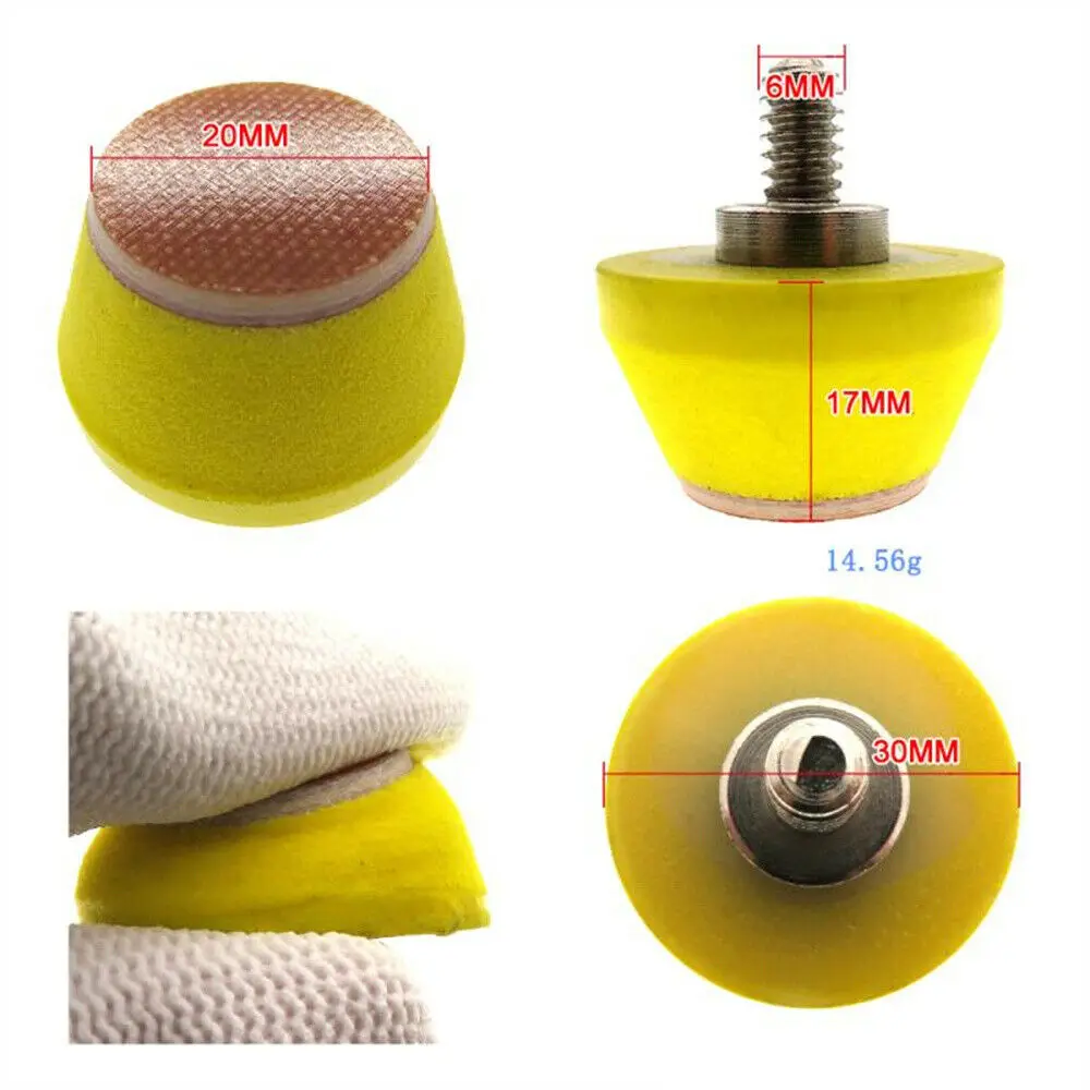 1.2" Inch 30mm Backing Pads 6mm Shank for Self Adhesive Sticky Backed Sanding Discs Electric Grinder Rotary Tool