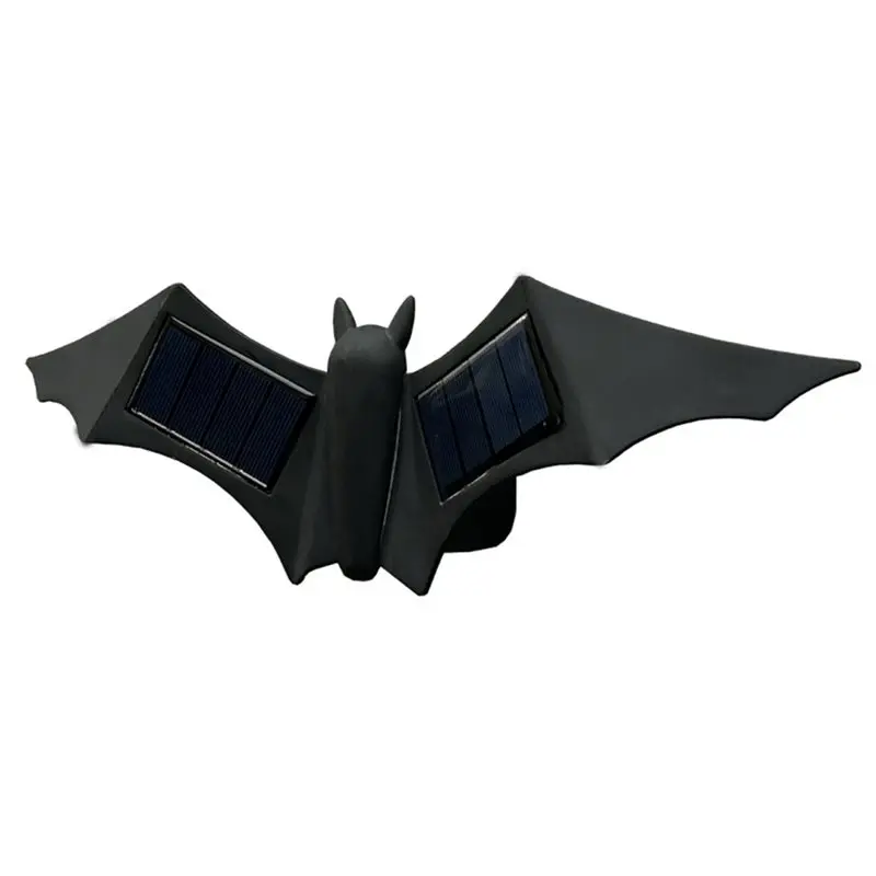 AWAH Halloween Bat Solar Wall Light Featuring 3000K Warm Glow, Ideal For Outdoor Home Decor In For Garden, Patio, And Hallway Pe