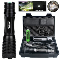 Box Pack Tactical Flashlight With Battery Switch Portable LED light Household Outdoor Rechargeable Camping Hiking Hunting