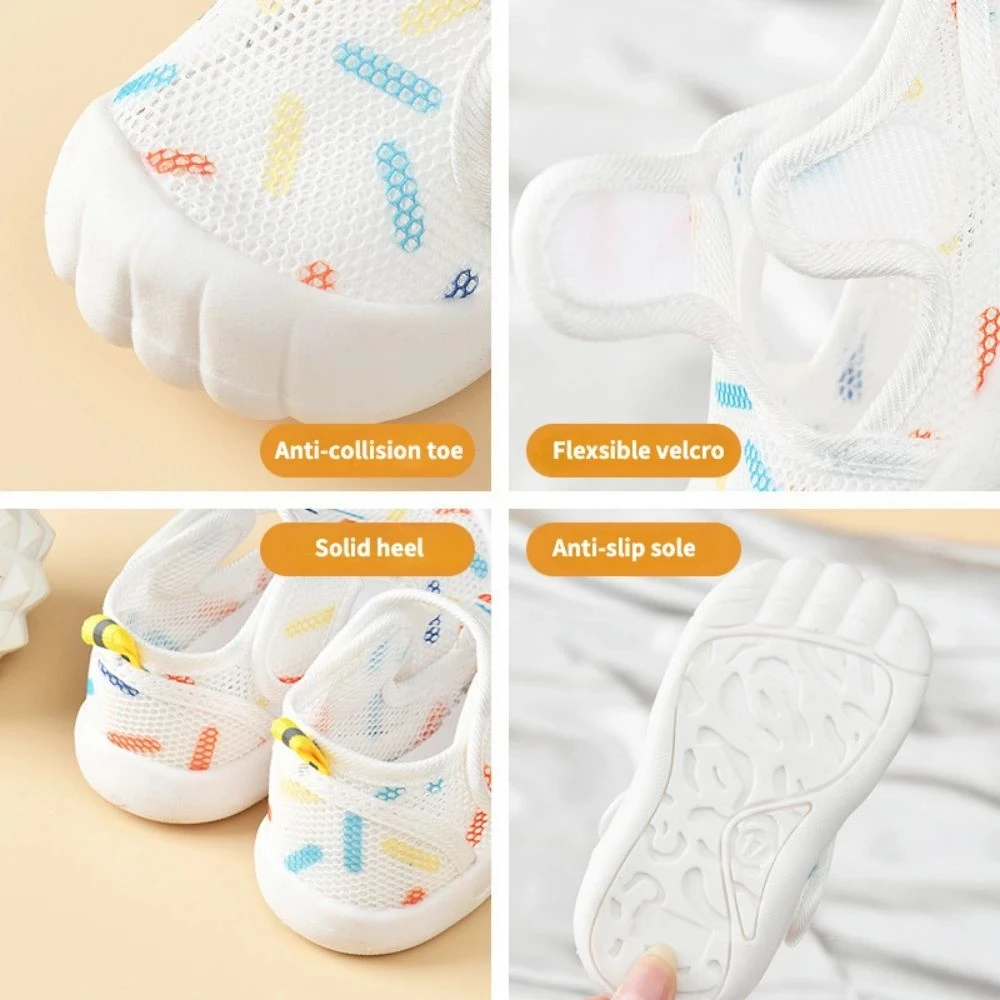 1-4t verão respirável malha de ar crianças sandálias do bebê unisex sapatos casuais anti-deslizamento sola macia primeiros caminhantes infantil