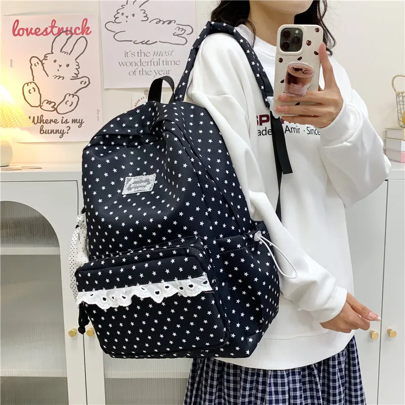Korean StyleinsCollege-style stylish high-appearance backpack, cute and unique for students, new model for middle and high schoo