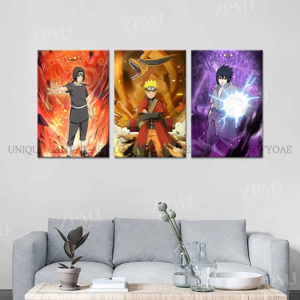 Naruto & Itachi Canvas Wall Art Poster — product detail