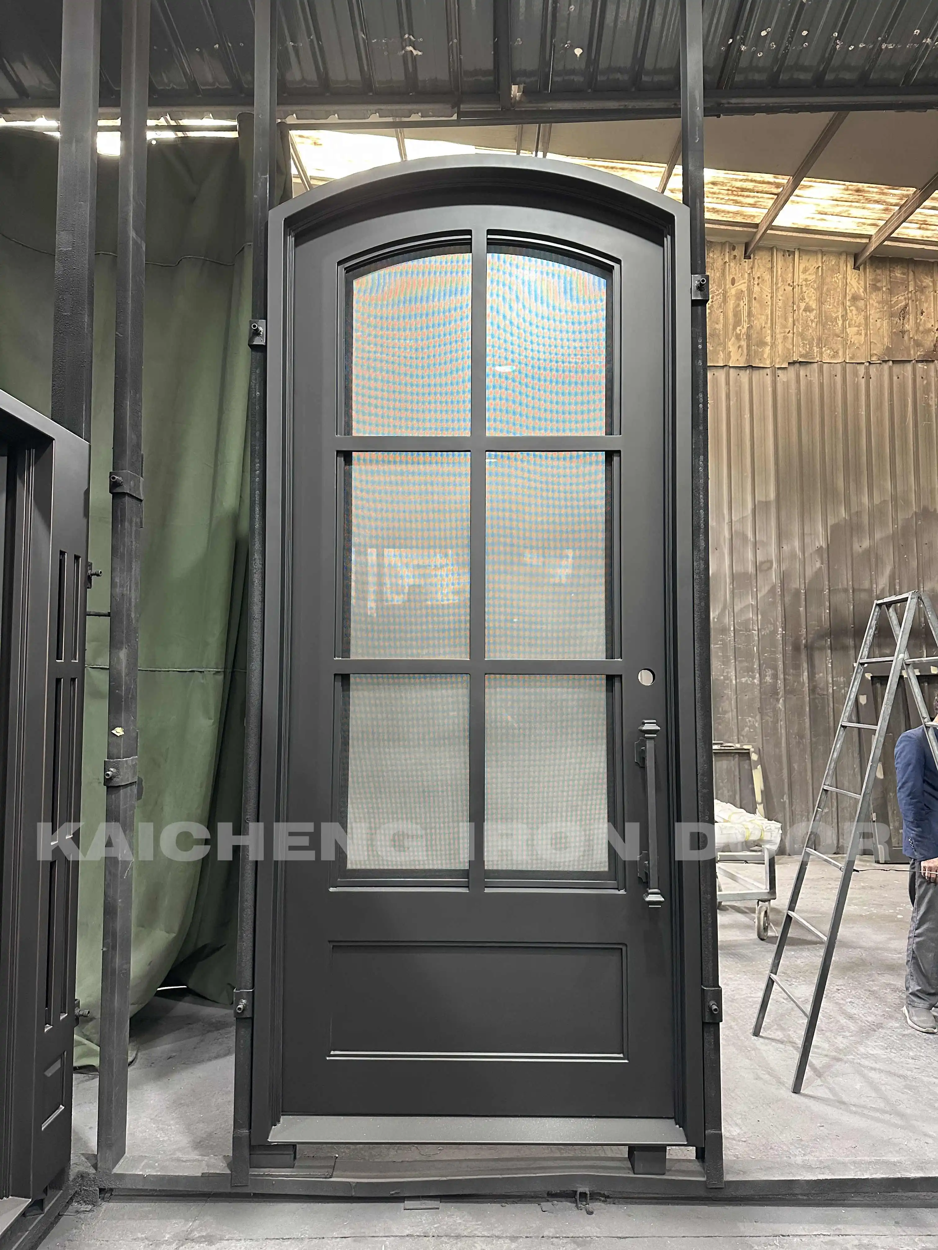 Support Customization High Quality Iron Front Door Design Latest Design Iron Door Wrought Iron Door