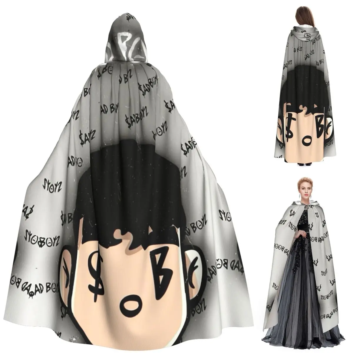 

Юниор Х Sad Boyz Corridos Tumbados Мексика длинный плащ с капюшоном ведьма средневековый костюм косплей накидка Хэллоуин вечеринка для взрослых унисекс