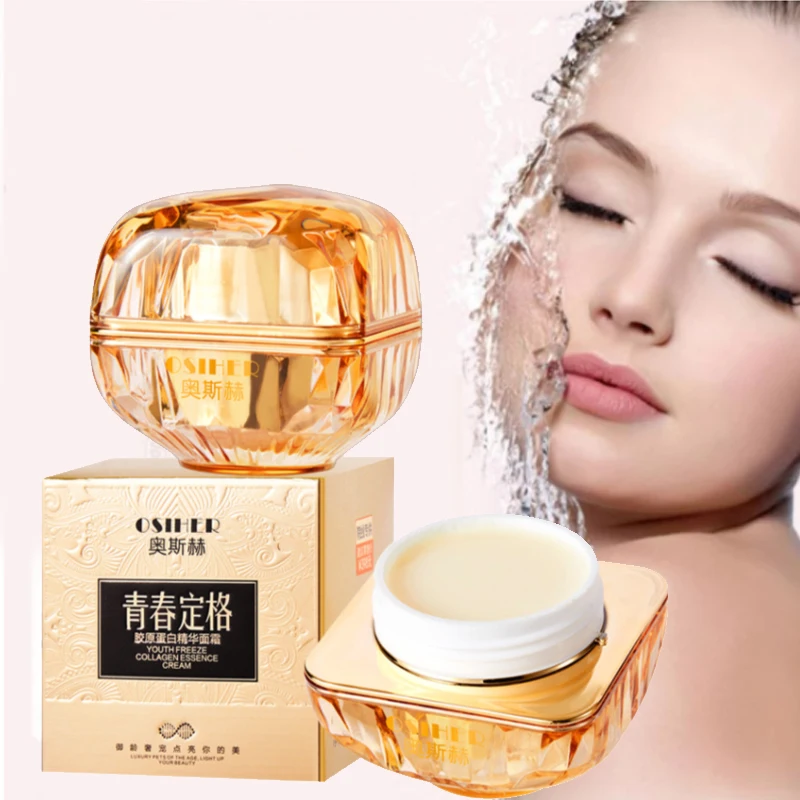 Collagen Protein Serum Face Cream Skin Tightening Anti-Aging Nourish Rehydration Moisture Youth Freeze Mild Fade Fine Lines 50g