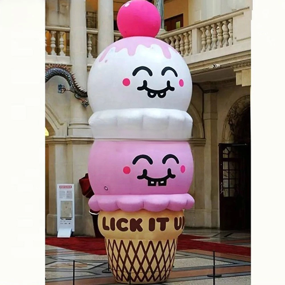 Inflatable Ice Cream 6mH Giant Cone Attractive children's advertising balloon Can be custom imprinted with a custom logo Availab