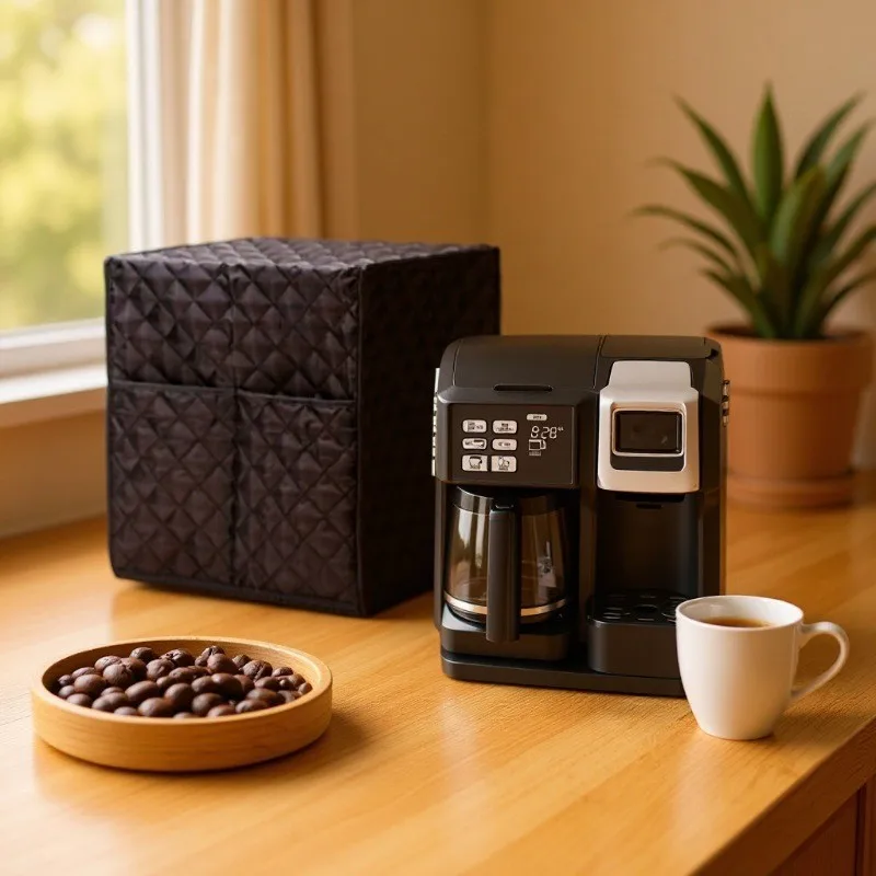 Coffee Maker Machine Dust Guard Case Appliance Protective Cover For Kitchen Counter Organizer Polyester Accessory Tool