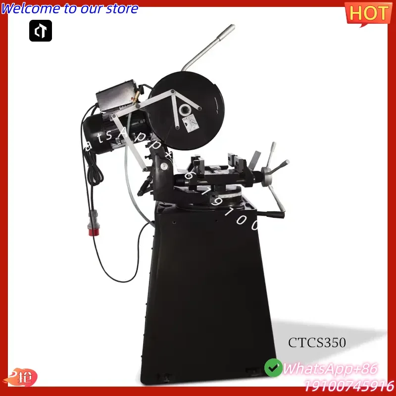 2026 CTMACH CTCS350 Motorized Semi-Automatic Circular Saw Stainless Steel Pipe Cutting 400mm Blade 1.5mm Thickness 220V Easy