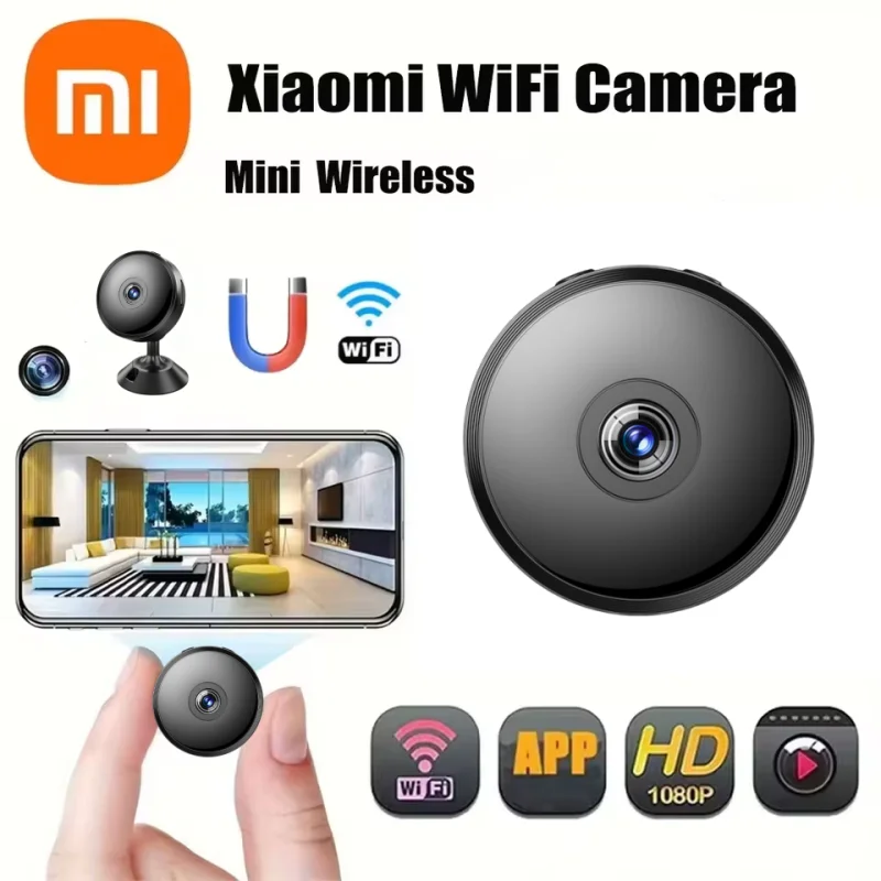 XIAOMi Wireless WiFi camera power failure endurance WiFi version built-in lithium battery PIR humanoid detection home monitor