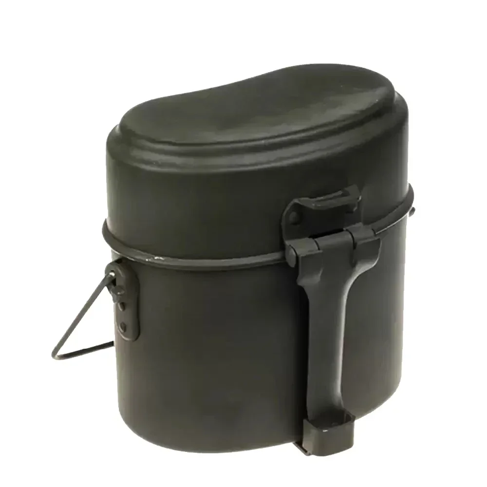 

Алюминиевый ланч-бокс в немецком тактическом стиле WW2, винтажное оборудование для кемпинга и пикника, контейнер для хранения еды на открытом воздухе, комплект беспорядков